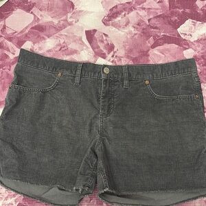 GAP Gray Jean Shorts with Rolled Hem and Casual Fit